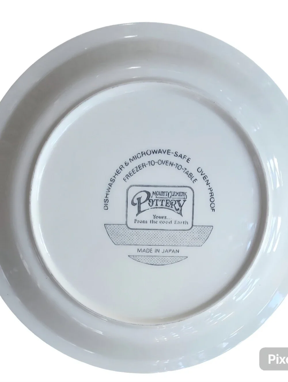 Vintage Mount Clemens Pottery Vintage Pumpkin Pie Plate 10 1/2